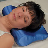 Durable and Luxurious Satin Covered Contour Travel Pillow