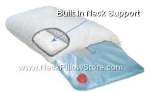 Water Filled Pillow with Built In Neck Support
